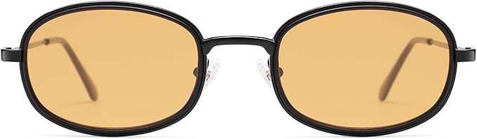 Retro Oval Sunglasses for Women Men Trendy Large Round Y2k Sunnies AP3681
