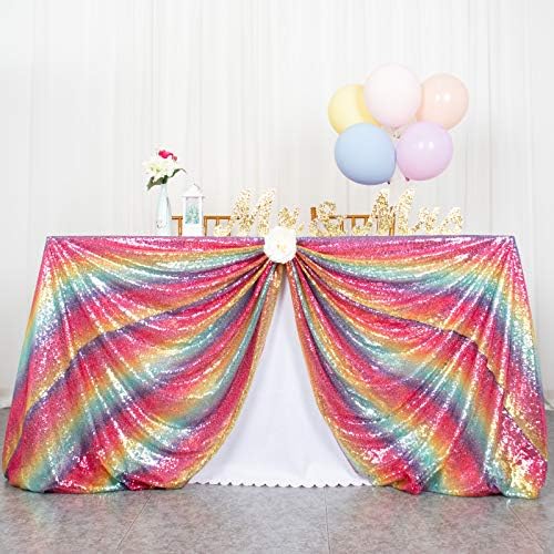 Sequin Tablecloth 50x72 Inch Baby Blue Wedding Table Cloth Tablecloths Sequin Baby Blue Rectangular Tablecloth for Dining Table Decor Sequin Overlay Tablecloth for Banquet (50x72-Inch, Babyblue)