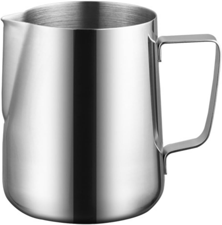 Milk Frothing Pitcher Internal and External Scale Flower Vat Fancy Milk Frother Cup Coffee Coffee Bar Cappuccino(Multi-colored,600ml)