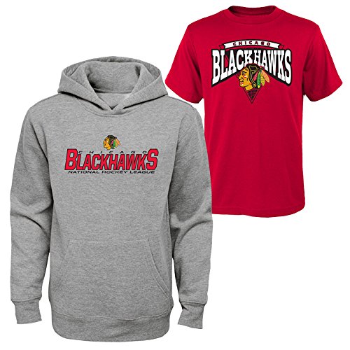 Outerstuff NHL Youth Boys 8-20 Anaheim Ducks Tee & Hood Set, XL(18), Assorted