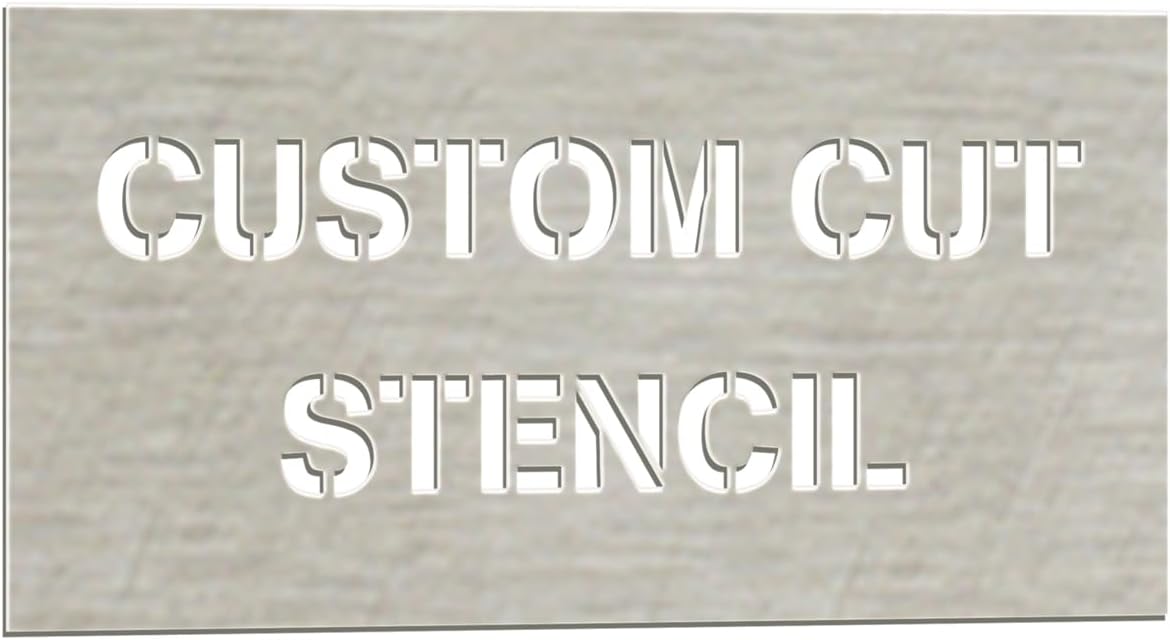 Customizable Stainless Steel Stencil - Offered in A Variety of Sizes (8 x 4)