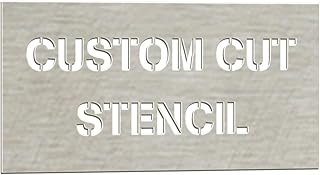 Customizable Stainless Steel Stencil - Offered in A Variety of Sizes (8 x 4)