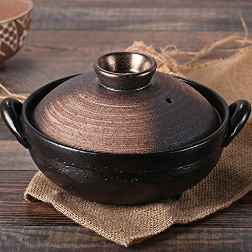 Auflaufform mit Deckel Auflauf Steingut Topf Heiße Dosenpfanne, runde Keramikpfannenschale, isolierter Auflauf, Keramikauflauf,