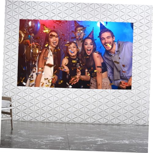 Écran de projection pliable intérieur extérieur avec tissu anti-plis