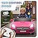 Fillfulfun Licensed Mercedes-Benz CLS 350 12V Ride On Car Truck for Kids, Ride on Toys for Toddlers w/Parent Control, Spring Suspension, Power Wheels for Girls w/Bluetooth, Music, LED Lights (Pink)