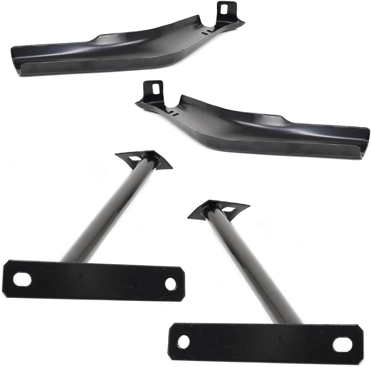 Front Bumper Bracket Set - Inner and Outer, Driver and Passenger Side For 1964-1966 Ford Mustang