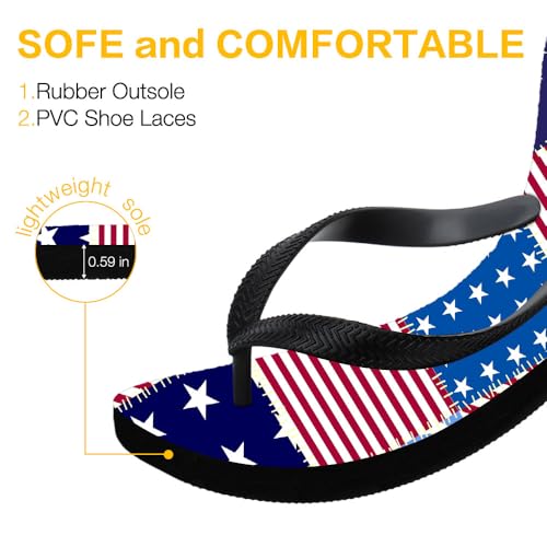 Flip Flops for Women Men Beach Waterproof Rubber Comfortable Cushion Walking Non-Slip Flat Thong Sandals Yoga Mat Lightweight Pool Bathroom Shower Shoes Casual Summer Two-Tone Slippers2