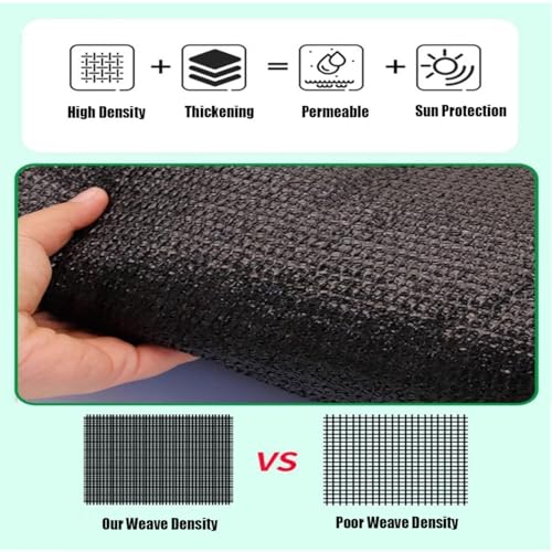 Bâche noire résistante aux UV 70% en maille indéchirable - 6
