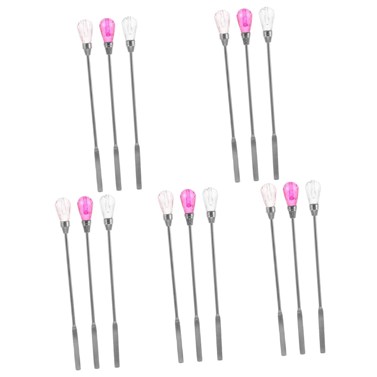 UPKOCH15 Pcs Lacquer Mixing Spoon Mixing Sticks Stamp Melting Wax Stir Stamp Wax Stirring Rod Wax Stirring Wax Stirrer Mixing Rod Seal Accessories