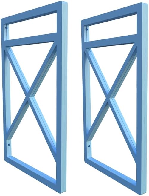 kit 06 Industrial Style Shelf Brackets 20X37CM Ceiling Wall