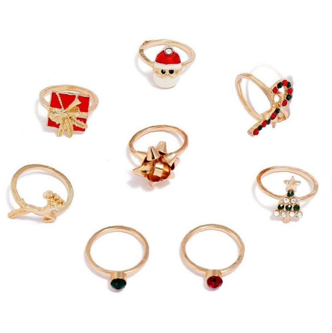 Amazon.co.jp: クリスマス装飾リング 指輪 クリスマステーマリング