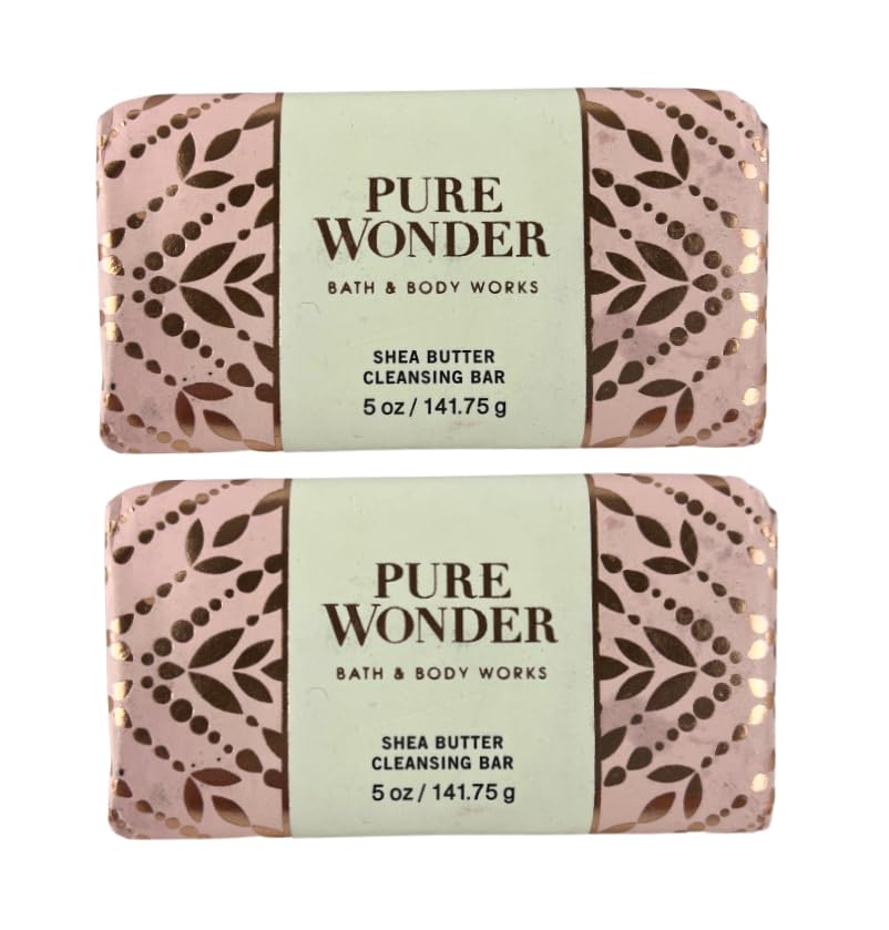 Bath & Body Works Cleansing Bar, Pack of 2, 5oz Each (Pure Wonder)