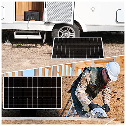 Eco-Worthy 100 Watt Solar Panel 12 Volt Monocrystalline Solar Panel High Efficiency Module Rv Marine Boat Caravan Off Grid #TOP7