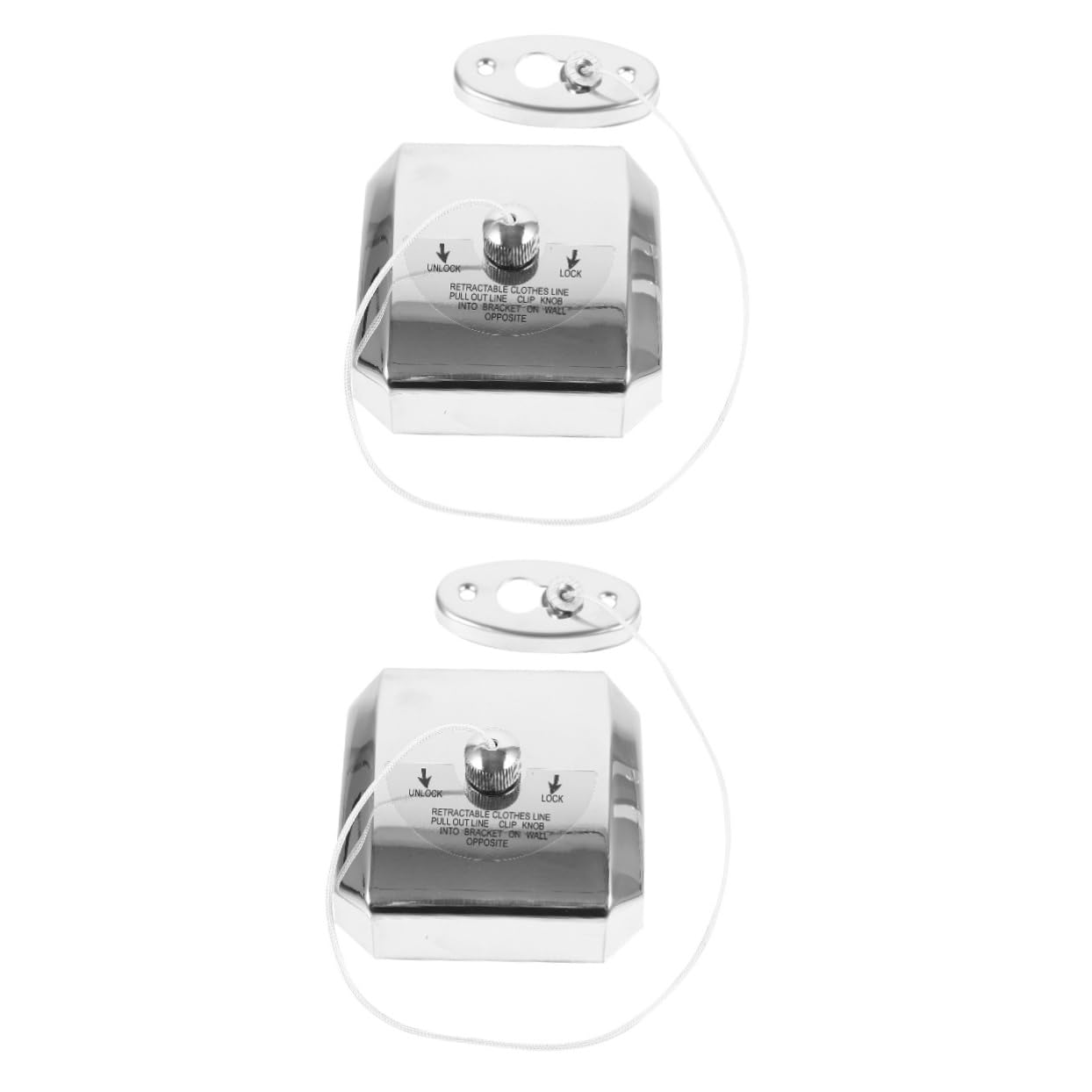 2 Piezas Tendedero Retráctil Inoxidable para Uso Interior y Exterior Ajustable y Resistente para Camping y