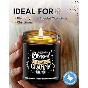 Granny candle unique mothers day gift for granny from grandson or granddaughter best sentimental gifts for grandma from grandchildren ideal for birthday christmas special occasions gift ready  urban country home decor