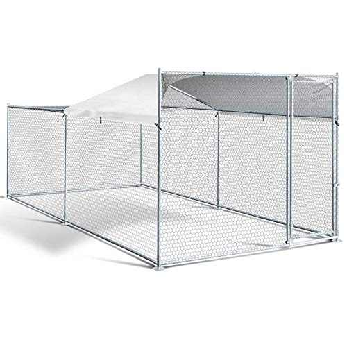 IDMarket - Enclos Bogota 8 m² Parc grillagé 2x4x1,6 M Acier galvanisé avec Filet