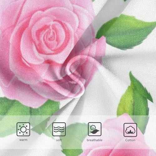 Roses Green Leaves Cute Panties Girl Girls Underwear Toddler Cotton Pattern Briefs Girls Undies 2t3