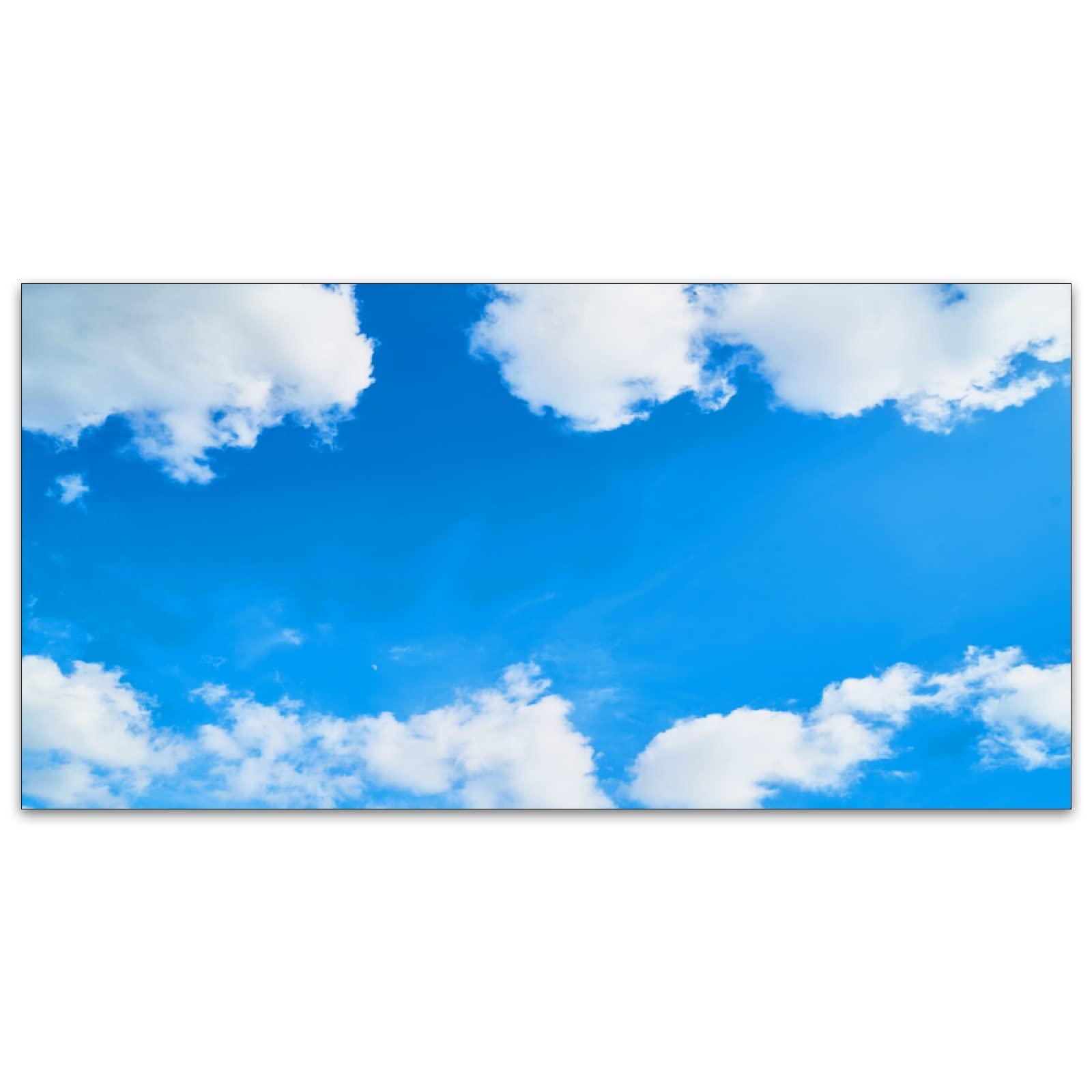 Lámpara de techo fluorescente LED para aula, panel de cielo nube, decorativo, lámpara fluorescente para ventana, 61 x 122 cm, solución de iluminación de oficina