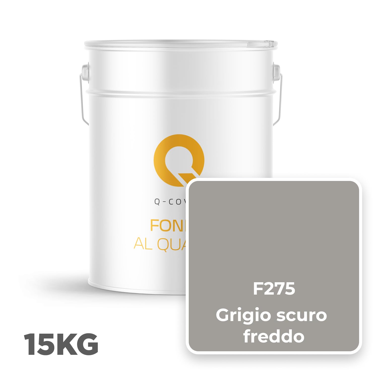 Primer al quarzo Grigio | 15 kg | Fondo aggrappante per intonaco, mosaico e Beton Architekt | Interno & Esterno | Alta adesione, superficie ruvida