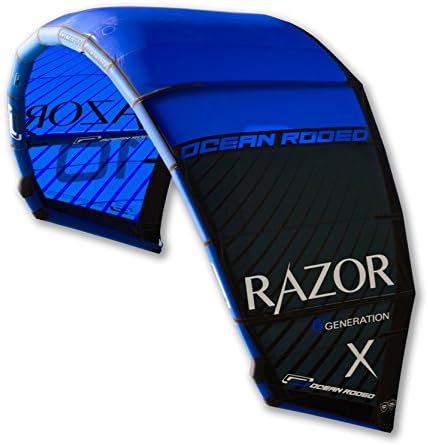 Ocean Rodeo Razor Kitesurfing Kite, Blue, 7m, Gen 6