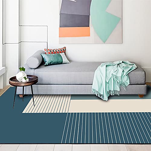 Tapis décoratif lavable en coton premium pour le salon