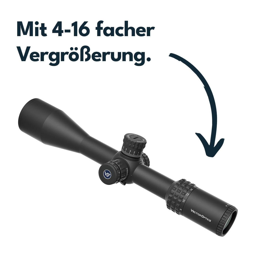 Vector Optics SCOL-59 Sentinel Gen II 4-16x50 SFP Lunette de visée pour fusil airsoft chasse