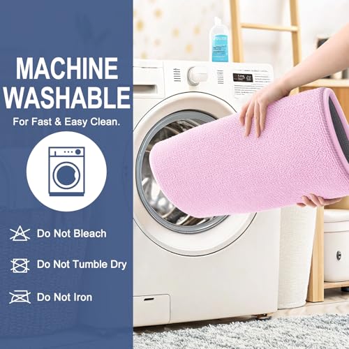 Image of OLANLY Thick Memory Foam Bath Mat Rug 30x20, Extra Soft Absorbent Bathroom Rug, Quick Dry Bath Mats, Non-Slip, Machine Washable Carpet for Bathroom, Tub and Shower, Home Decor Accessories, Pink