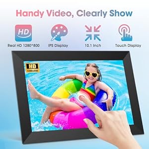 WiFi 10.1'' Digital Picture Frame with 1280x800 Resolution, Touchscreen Digital Photo Frame Share Photos and Videos Remotely via APP - Gift Guide for Christmas WiFi 101 Digital Picture Frame with 1280×800 Resolution Touchscreen Digital Photo Frame Share Photos and Videos Remotely via APP Gift Guide for Christmas