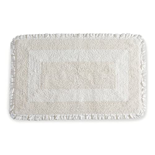 Loberon Badematte Jasmin, besonders weich, trocknet schnell, romantische...