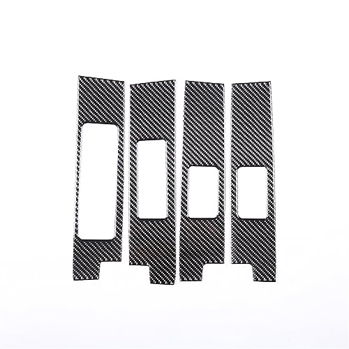 Autocollant cadre bouton lève-vitre Toyota Tundra 2022-2023 style fibre de carbone souple