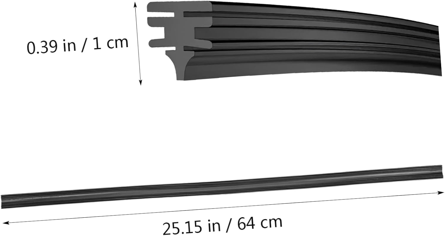 Alipis 5pairs Wiper Blade Refills Inserts Natural Rubber Rainproof for Frameless Wipers