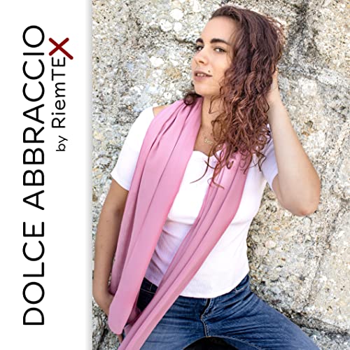 Dolce Abbraccio Damen Schal Stola Halstuch Tuch aus Chiffon für Frühling Sommer Ganzjährig Sonnengelb Gelb