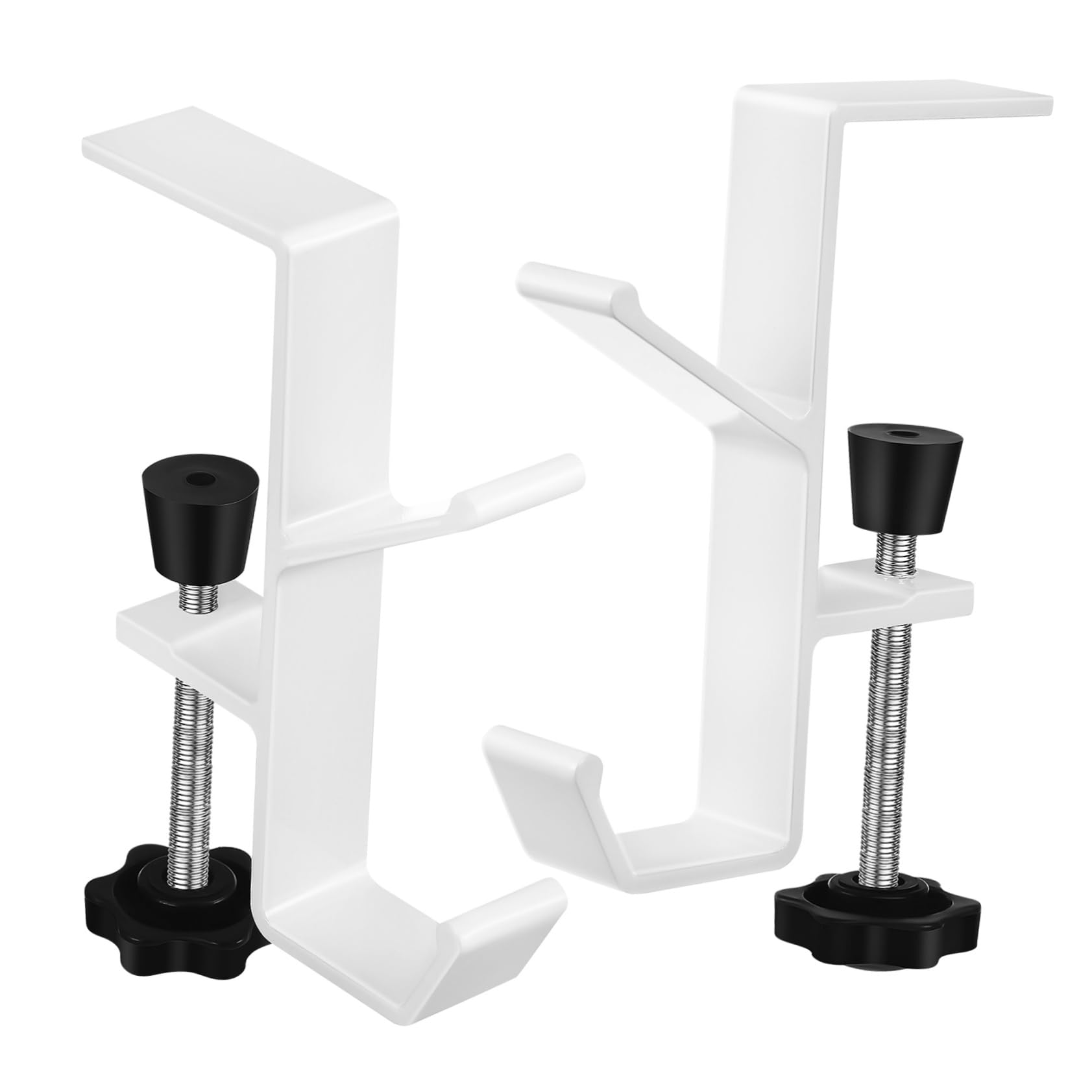 Unomor 2 Pack Desk Bag Hangers Easy Install Purse Hooks for Wall Table Desk Office Classroom Home