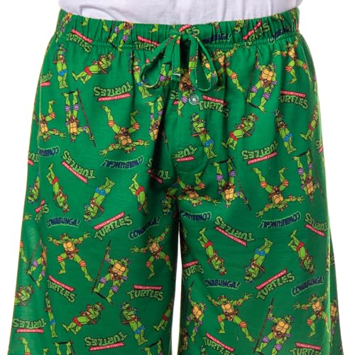 Teenage Ninja Turtles Lounge Shorts Men's Cowabunga Sleep Pajama Bottoms for Adults3
