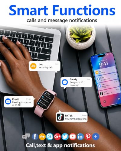 Image of MorePro Health Fitness Tracker for Women Men, 24 /7 Heart Rate Blood Pressure & Oxygen Monitoring, Sleep Tracker, 100+ Sport Modes Smart Watch, IP68 Waterproof, 2 Bands, Compatible Android iOS