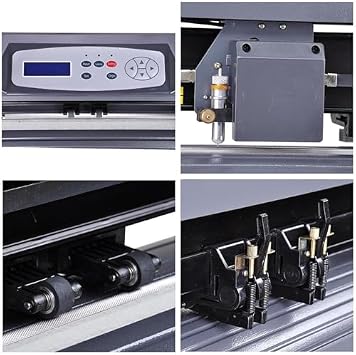 Vinyl Cutter Plotter Printer with Adjustable Double-Spring Pinch Rollers for DIY Sign and Label Making