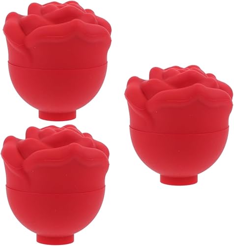 ABOOFAN 3 piezas de bandeja de hielo de cara de rosa, moldes de chocolate, fabricante de bolas de hielo, fabricante de círculos de hielo,