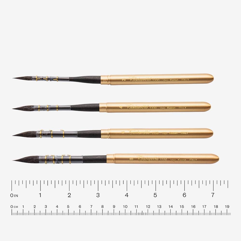 : Feltracco : Retractable Squirrel Hair Watercolour Brush : Series 1330 : Round : Size 6