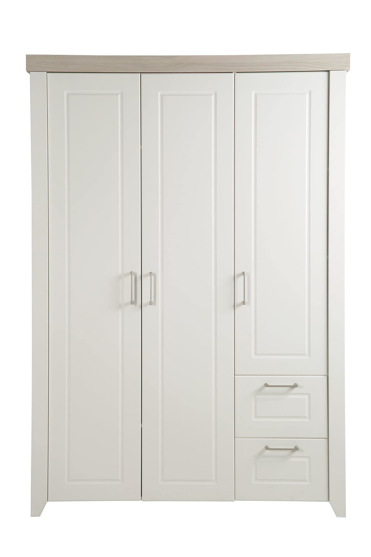 roba Kleiderschrank Felicia 3-trg. 2 Schubladen Landhausstil weiß