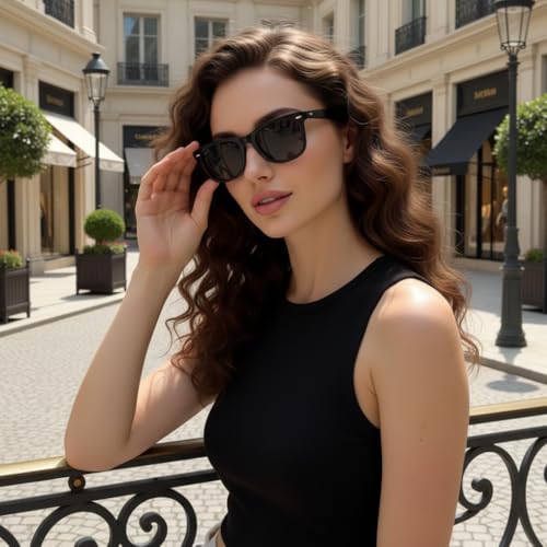 SIPHEW 2 Pack Polarized Sunglasses for Women & Men, Classic UV Protection Square Designer Unisex Sunglasses/Medium Fit2