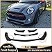 Front Bumper Lip Spoiler Compatible with MINI Cooper R53 R56 R58 R60 F56 F60 Exterior Trim Splitter Diffuser Body Kit Cars Accessories(Gloss Black)