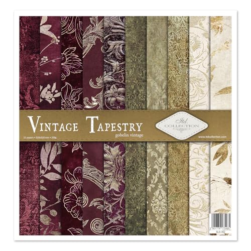 ITD Collection - Paquete de scrapbooking de 12 x 12 pulgadas, papel de scrapbooking, papel decorativo, decoupage, fabricación de tarjetas, tamaño de papel - 310 x 320 mm (SLS-052- HS code 48025890)