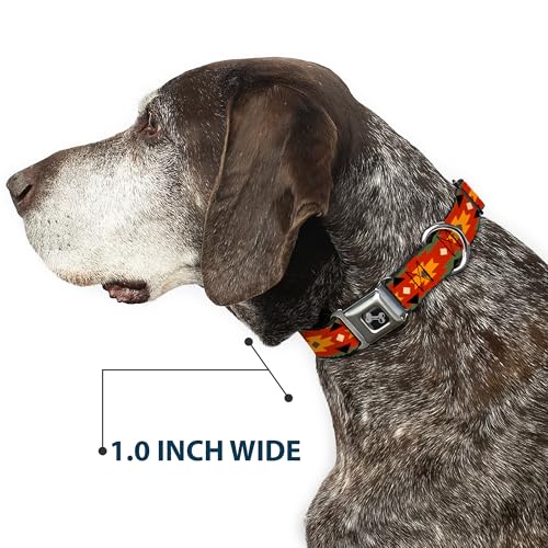 Collier de chien vert olive et noir ajustable pour moyen chien