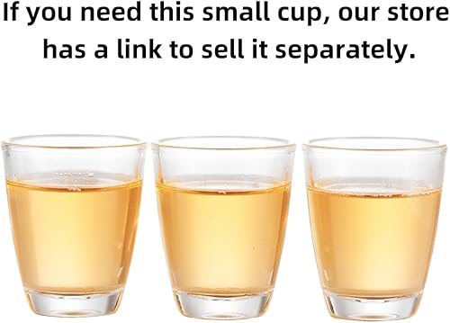 11.8OZ Glass Mouthwash Dispenser for Bathroom with Stainless Steel & Bamboo Nozzle, Mouthwash Cup Reusable, Bamboo Tray, and Elegant Gold Sticker.（Clear(Clear/350*2)