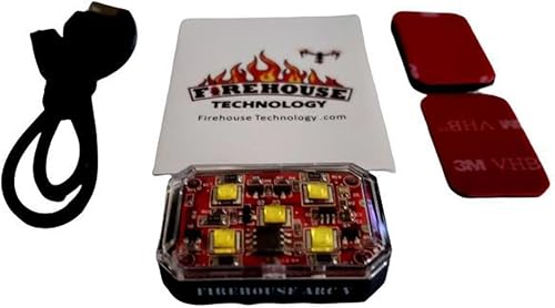 Miniatura 2 de Firehouse Technology ARC V Drone Strobe - Kit de 3 luces de navegación anticolisión, blanco/rojo/verde
