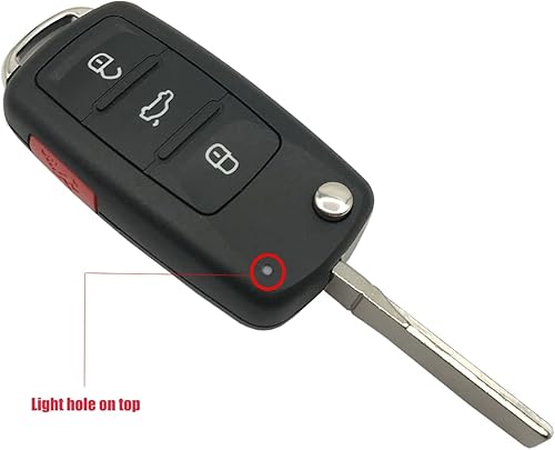 Miniatura 2 de Horande Funda de repuesto para llavero VW Jetta Passat Golf GTI plegable sin llave