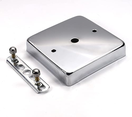 Juego de 2 placas de luz de techo cuadradas, disco de chasis con tornillo colgante, accesorios para mejoras del hogar, luces colgantes, accesorios