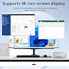 Mini PC (4C/4T) 8GB RAM 128GB SSD compatible con 2TB computadoras de escritorio Windows/WiFi/BT/DC/RJ45 LAN 1000M/USB*4/USB-C*2/HDMI*2 doble pantalla 4K WiFi 2.4G/5G y BT4.2 mini computadora de escritorio para hogar y oficina (N3700) 8