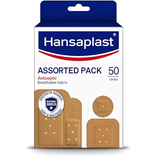 Hansaplast Antiseptic Plasters - 50 Count