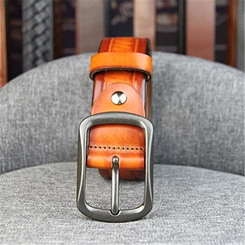 Retro men's cowhide leather belt casual denim youth top layer cowhide trousers belt2